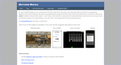 Desktop Screenshot of matthewmistele.com