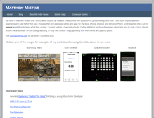 Tablet Screenshot of matthewmistele.com